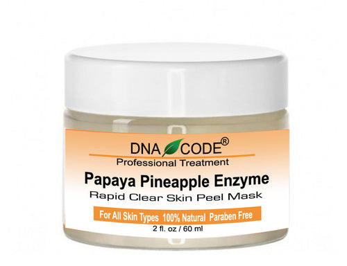 20% Papaya Pineapple Glycolic Enzyme Clear Skin Mask Peel w/ Argireline, Hyluronic Acid, Glycolic Acid, Vit. C, E, CoQ10