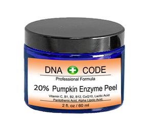 20% Pumpkin Enzyme Peel 2 oz-Enhanced w/ with alpha hydroxy acid (AHA), Vita.C, B1, B12, CoQ10, Lactic acid.