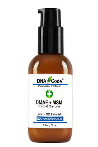 DMAE+MSM Firming Serum, 100% Pure Hyaluronic Acid +Matrixyl 3000, Gives the skin a tone and firm appearance.