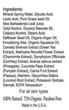 Magic Body Lotion-10% Glycolic 5% Lactic Acid Exfoliating Body Lotion w/Green Tea, Argan Oil, Papaya, Licorice.