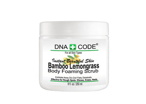 Magic Bamboo Lemongrass Body Foaming Scrub Cleanser, Exfoliate Away Dirt, Deadcells, Dry Flaky & Dulling Skin