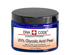 20% Glycolic Acid Cell Renewal Peel w/ Retinol, CoQ10, Hyaluronic Acid, Lactic Acid,  Alpha Lipoic Acid, Green Tea, Cucumber Extract & More.